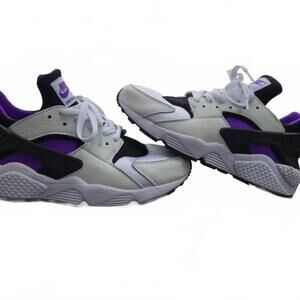 2018 NIKE AIR HUARACHE RUN 91 PURPLE PATCH QS WORN ONCE VNDS OG MENS SZ 10